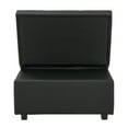 thumbnail image 4 of Simonson Space Saving Convertible Twin Bed, Lounge Chair, or Ottoman, Black, 4 of 17
