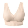 thumbnail image 2 of Eashery Bras for Women Low Impact Breathable Tummy Control Underwear Seamless Beige 4XL, 2 of 4