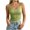 Green, variant on Womens Ribbed Square Neck Tank Tops,Build in Bra Sleeveless Slim Fit Basic Solid Color Summer Cami Shirts Beige S