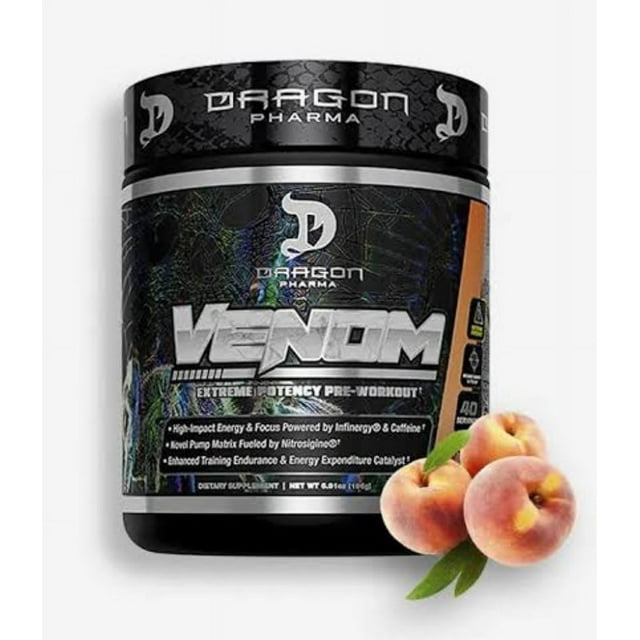 VENOM DRAGON PHARMA 40 SERV SOUR PEACH GUMMY