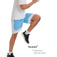 thumbnail image 2 of TELALEO 5 Pack Mens Mesh Athletic Basketball Shorts Gym Shorts with Pockets, Quick Dry Running Shorts for Men L, 2 of 7