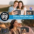 thumbnail image 2 of Cámara digital DUOCH 64MP 4K con doble lente, pantalla IPS de 3" y zoom 16X, 2 of 5