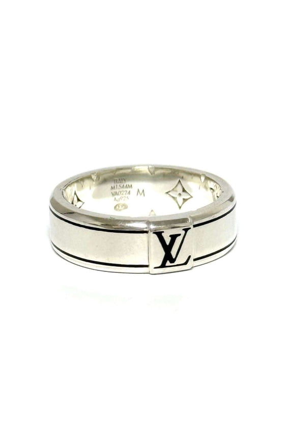 Pre-Owned Louis Vuitton Men's Ring with LV Spike Band (Good)