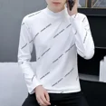 thumbnail image 2 of Camisetas para hombre, ropa ajustada para hombre, gráfica, con cuello, tops ajustados, de calidad, jersey con cuello, nuevo, alto, de una pieza, talla XL, 2 of 5