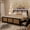 Black Full, variant on SOLLED Rattan Full Bed Frame with 4 Storage Drawers, LED Headboard, Sturdy Metal Slats, Boho Cane Bed for Bedroom, No Box Spring, Noise Free, Easy Assembly,White,FULL