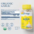 thumbnail image 2 of Solaray Organic Garlic Bulb 600mg, Healthy Immune, Circulatory & Cardiovascular Systems Support, Vegan, 100 VegCaps, 2 of 6