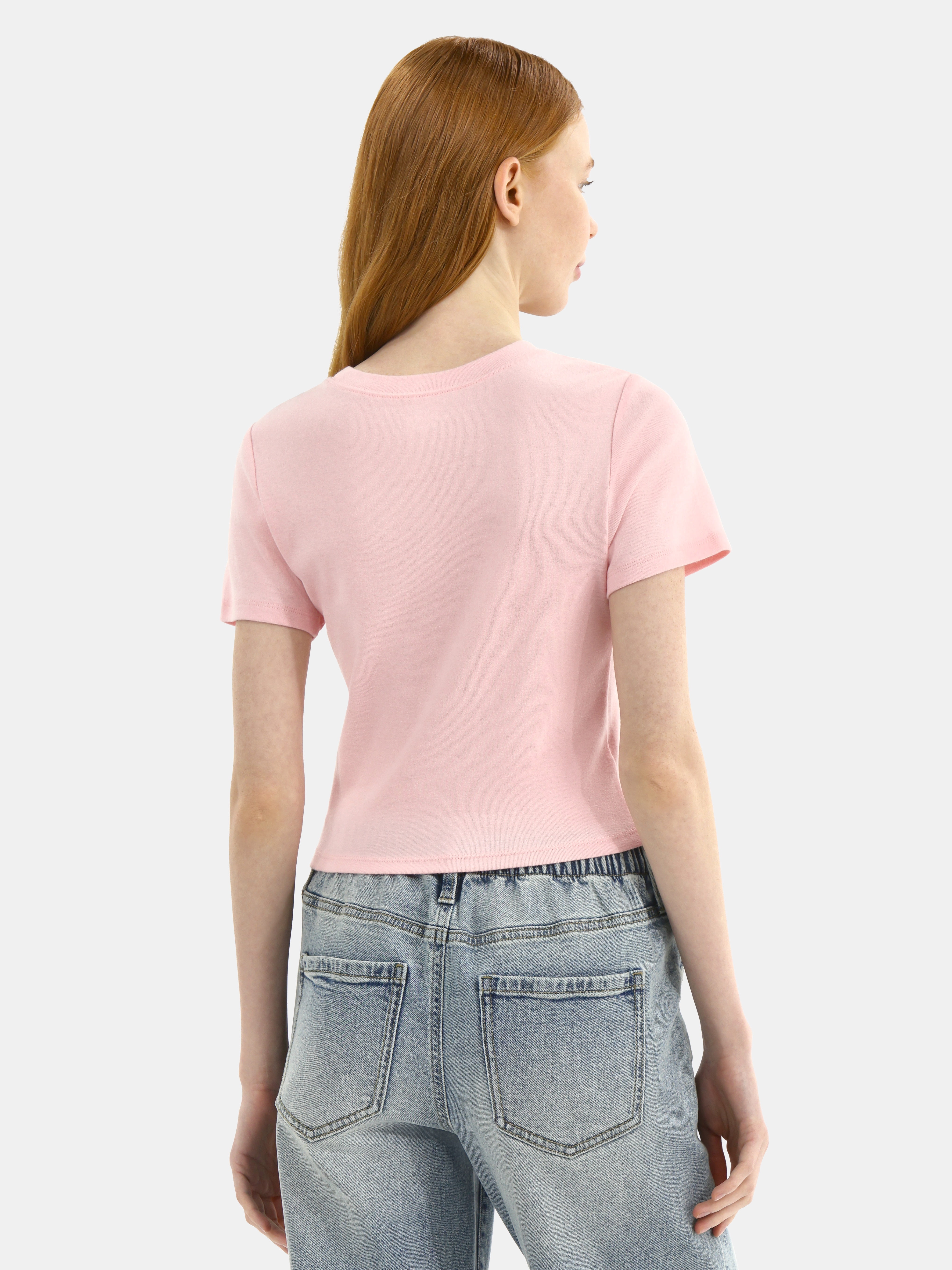 No Boundaries Cotton Crew Cropped Tee, Women's