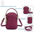thumbnail image 6 of Gustave Women Small Crossbody Bag Cell Phone Pouch Purse Mini Messenger Shoulder Bag Smartphone Wallet Handbag Multipockets Bag, Green, 6 of 11