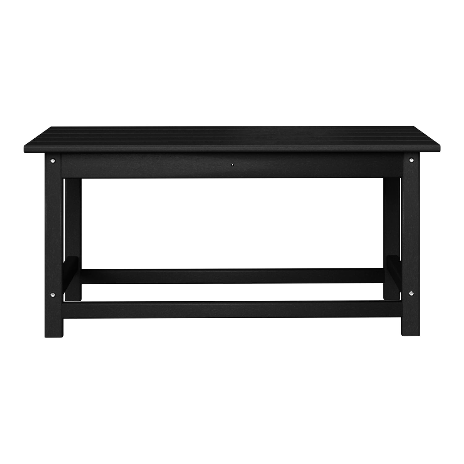 WestinTrends Malibu Patio Outdoor Coffee Table – 35" All-Weather Poly Lumber Adirondack Porch Table, Black