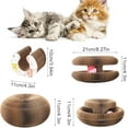 thumbnail image 3 of Twisty Paws Cat Toy, Magic Organ Cat Scratching Board, The Interactive Mental Physical Exercise for Cats, Foldable Cats Scratch Board Toy with Bell, Cat Scratchers for Indoor (2pcs), 3 of 6