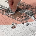 thumbnail image 4 of Ambesonne Notre Dame de Paris Jigsaw Puzzle Durable Cardboard, Broken Heart, 1000 pcs, Blush and Charcoal Grey, 4 of 5