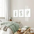 thumbnail image 5 of Sage Green Botanical Wall Art, Boho Wall Art Farmhouse Decor, Framed Plant Wall Decor Sage Green Watercolor Wild Flowers Floral Leaf Line Canvas Paintings, Minimalist Botanical Prints for Bedroom, 5 of 6