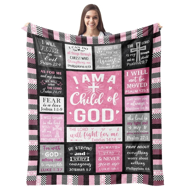 Manta CUJUYO Regalos cristianos para mujer Soy hija de Dios
