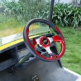 thumbnail image 3 of 10L0L Golf Cart Steering Wheel, Generic for Golf Cart Club Car DS & Precedent - Red, 3 of 5