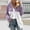 Purple, variant on Womens Sherpa Jacket Color Block Sweatshirt Top Fuzzy Fleece Jackets Zip Up Outerwear Sweater Warm Winter Coats