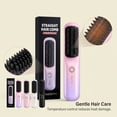 thumbnail image 3 of Cepillo de peinado para cabello corto. Cepillo alisador inalámbrico, portátil y recargable, ideal para viajes y uso diario. Respetuoso con el cabello y de diseño duradero, 3 of 3