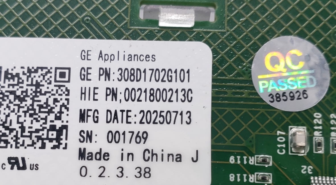 Pre-Owned OEM Replacement for GE Washer Control Board 308D1702G101