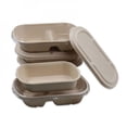 thumbnail image 4 of MesaSe Disposable Paper Meal Box Salad Box Degradable Lunch Box Environmental Food Takeout Packaging Box Hot, 4 of 6