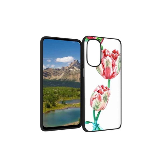 Compatible with Motorola Moto G Stylus 5G 2022 Phone Case, tulips-flowers-5 Case Silicone Protective for Teen Girl Boy Case for Motorola Moto G Stylus 5G 2022