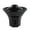 Black, variant on Casserole dish, 600ML casserole dish with lid, ceramic warming oven, household ceramic casserole dish, kitchen cooking pot, Japanese casserole pot, insulated pot for the kitchen at home