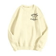 thumbnail image 3 of Cute Ghost Halloween Sweatshirts for Women 2025 Long Sleeve Crewneck Spooky Season Graphic Sweatshirt Pullover Tops, 3 of 5