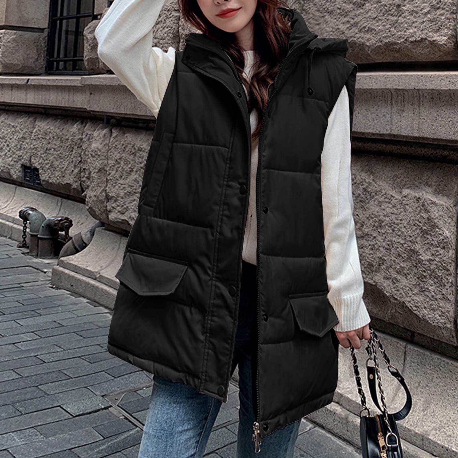 Gilet Sans Manches Femme Matelassé Léger - Veste Décontractée Avec Poches | Polyvalent Pour Toutes Les Saisons - 11