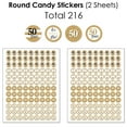 thumbnail image 5 of Big Dot of Happiness We Still Do - 50th Wedding Anniversary - Anniversary Party Candy Favor Sticker Kit - 304 Pieces, 5 of 8