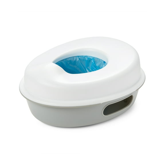 Skip Hop Baby Potty Training Toilet, Go Time 3-in-1 Potty for Ages 18 Months and Up, White/Gray