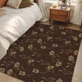 thumbnail image 4 of 3'x5' Area Rugs, Brown Floral Indoor Outdoor Area Rug for Living Room Bedroom, Vintage Spring Botanical Flowers Washable Bathroom Rugs Kitchen Floor Carpet Mats Home Decor Aesthetic, 4 of 8