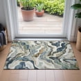thumbnail image 4 of Dalyn Rugs Machine Washable Indoor/Outdoor Chantille ACN2162 Denim 1'8" x 2'6" Rug, 4 of 7