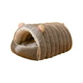 thumbnail image 2 of Cat Bed Dog Bed Under 5 ! Yrmaups Plush Pet Villa, Removable Washable Hooded Bed for Calming, Winter Warm Pet Nest Mat with Semi-Enclosed Design for Small Dogs Cats and Puppies, 2 of 6