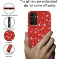thumbnail image 3 of Compatible with Samsung S24 Plus Case Glitter Shockproof, Phone Samsung Galaxy S24 Plus Case Bling Sparkly TPU and PC Silicone Shiny Girl Women Thin Protective Cover (Red), 3 of 14