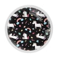 thumbnail image 1 of 4 Pcs Unicorn Knobs for Kitchen Cabinet Cupboard Dresser Bookcase Drawer Pulls Handles Round Home Decor, 1 of 1
