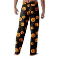 thumbnail image 4 of WTOBBY Women's Loose Casual Halloween Print Sleep Pants with Drawstring Elastic Waist for Home Nightwear Fashion Straight Yoga Lounge Pants,Black L, 4 of 4