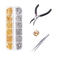 thumbnail image 1 of DIY Jewelry Making Kit, 12-Grid Box with Jump Rings Lobster Clasps and Tools, Beading Supply Organizer for Handmade Craft Projects, 1 of 5