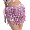 thumbnail image 2 of EchfiProm Skirts for Women Shiny Mini Bodycon Sequin Party Pink Night Out Womens Skirts Stretchy, 2 of 4