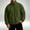 Army Green, variant on Men's Full Zip Fleece Jacket Lightweight Warm Fuzzy Stand Collar Casual Outerwear with Pockets Army Green S