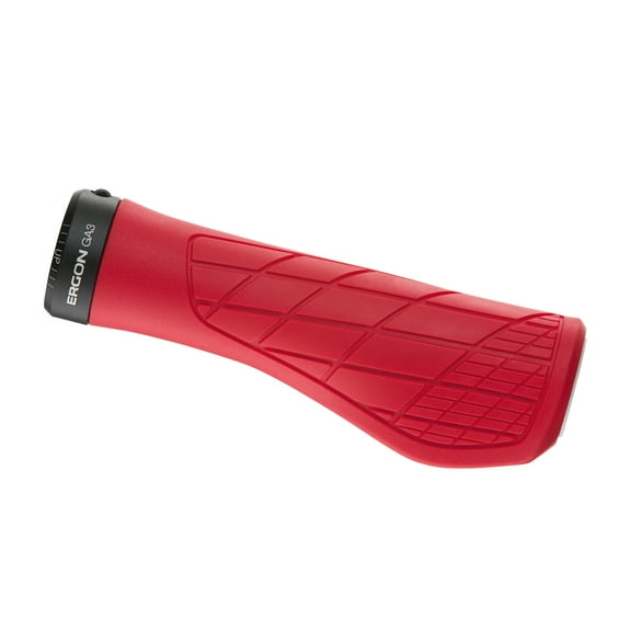 Ergon GA3 Grips - Risky Red, Lock-On Large Soft Compound Ergonomic Bicycle Grip