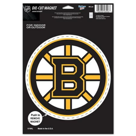Boston Bruins Official NHL 6 inch x 9 inch Car Magnet by WinCraft