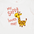 thumbnail image 4 of Inktastic My Safta Loves Me Cute Giraffe Boys or Girls Baby T-Shirt, 4 of 5