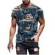 thumbnail image 3 of Tops para hombre, blusas y camisas de manga corta con cuello redondo para hombre, jersey informal con cuello redondo estampado para hombre, pantalones cortos deportivos para fitness, blusa de poliéste, 3 of 5