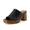 Black, variant on Cushionaire Women's Keeper soft one band Heel Sandal Memory Foam, Wide Widths Available
