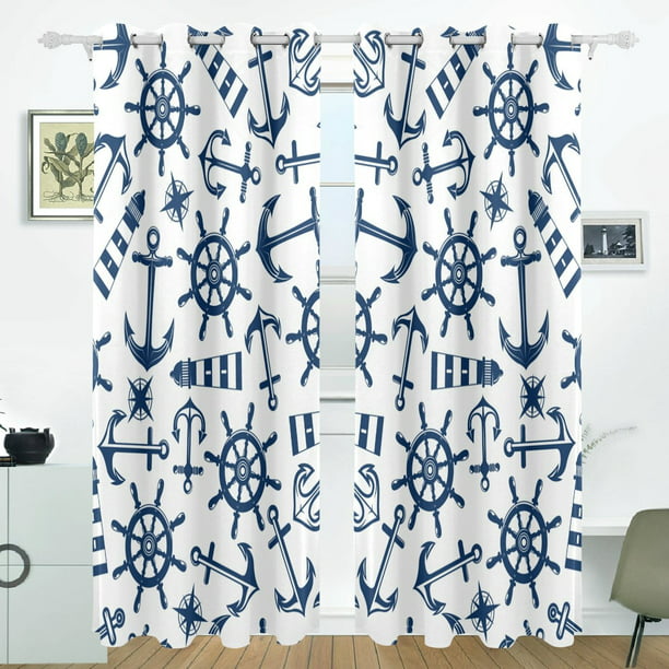 nautical window cling decals