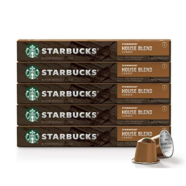 Starbucks by Nespresso, Blend (50-count single serve capsules, compatible with Nespresso Original Line System) - Walmart.com