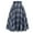 Navy, variant on Women Fashion Casual Plaid Skirtwith Pockets Vintage High Waist Pleated Skirt Club Basic Leisure Dailywear