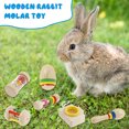 thumbnail image 4 of NUAHRHY 6Pcs Wooden Bunny Toy Interactive Wood Rabbit Toy Safe Rabbit Chew Toy for Rabbits Hamsters, 4 of 8