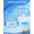 thumbnail image 2 of Gafas de natación para niños adultos, gafas de natación antivaho con cubierta para la nariz, máscara de buceo transparente sin fugas, vista amplia de 180, hombres, mujeres, jóvenes, niños y, 2 of 5