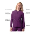 thumbnail image 3 of Adar Addition Scrubs For Women - Zippered Bomber Scrub Jacket, 3 of 7