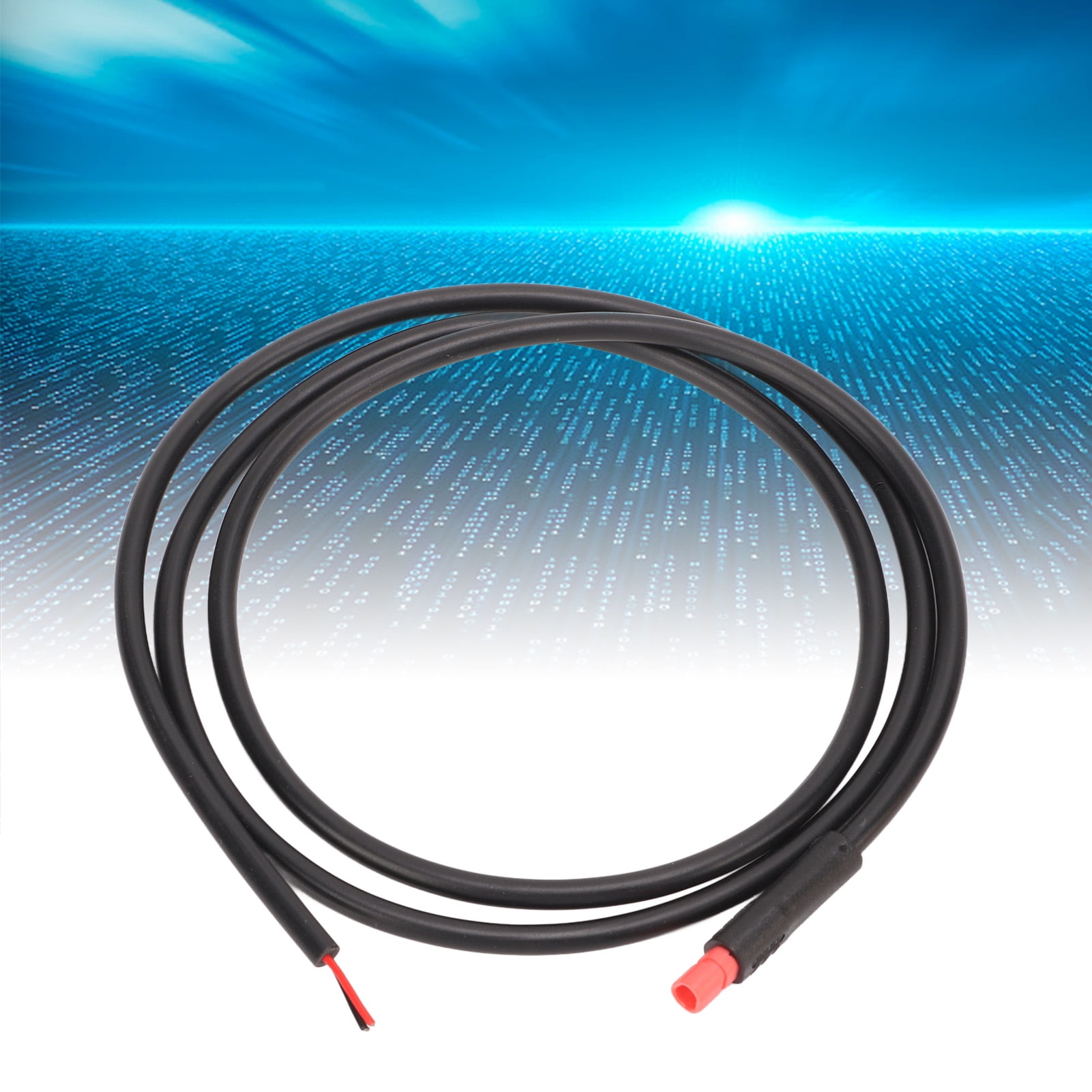 EOTVIA Electric Bike Conversion Kit,Electric Bike Signal Extension Line,Electric Bike Conversion Cable 32.7in Sturdy Durable 2Pin Male Wide Application Ebike Signal Extension Line