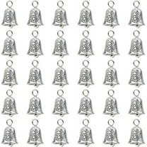 1 Box 30Pcs Bells Charms Small Silver Bell Charm Alloy Tibetan Ancient Christmas Tree Holidays Charms